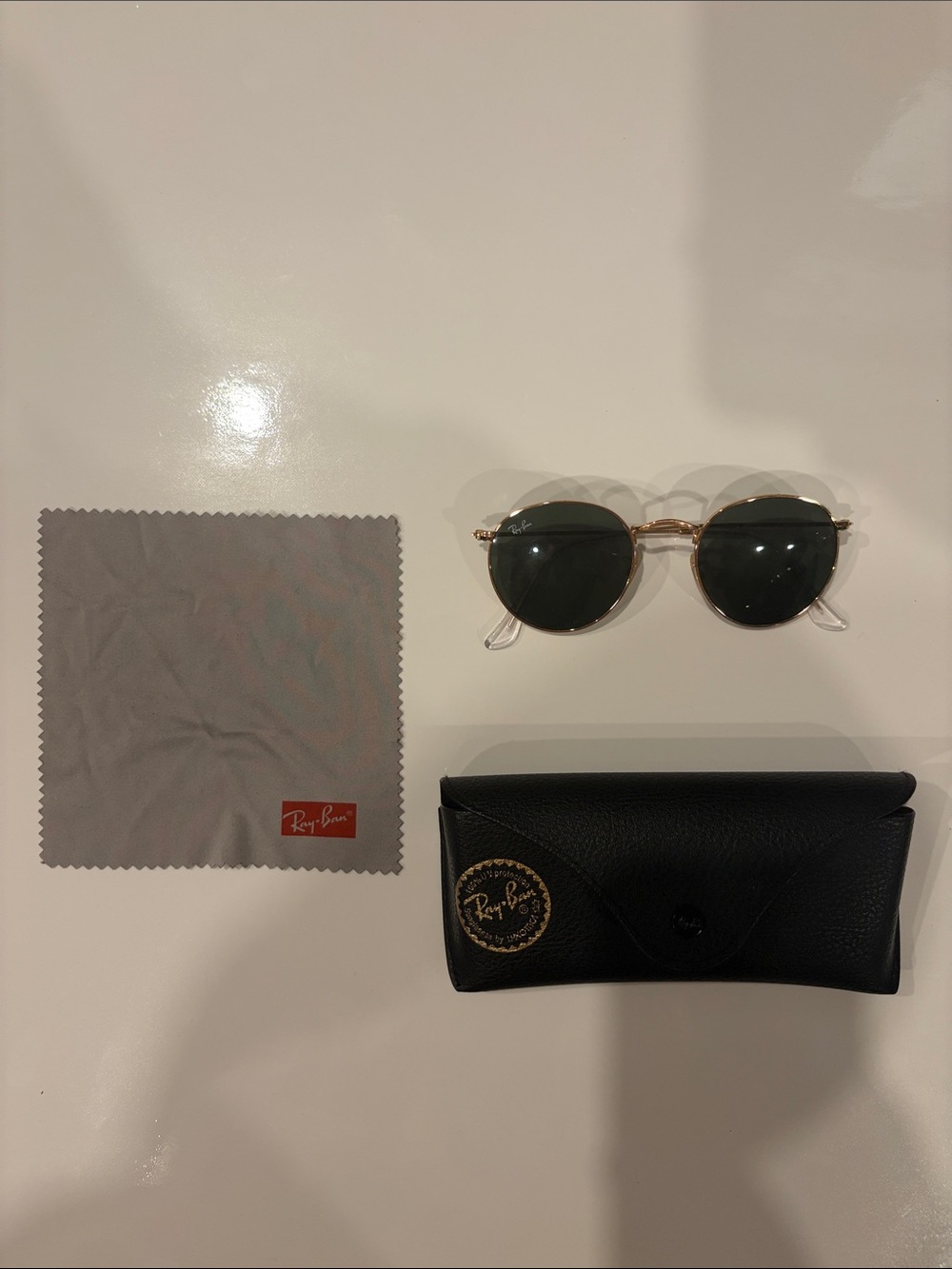 Classic Ray Ban Gold Metal Sunglasses